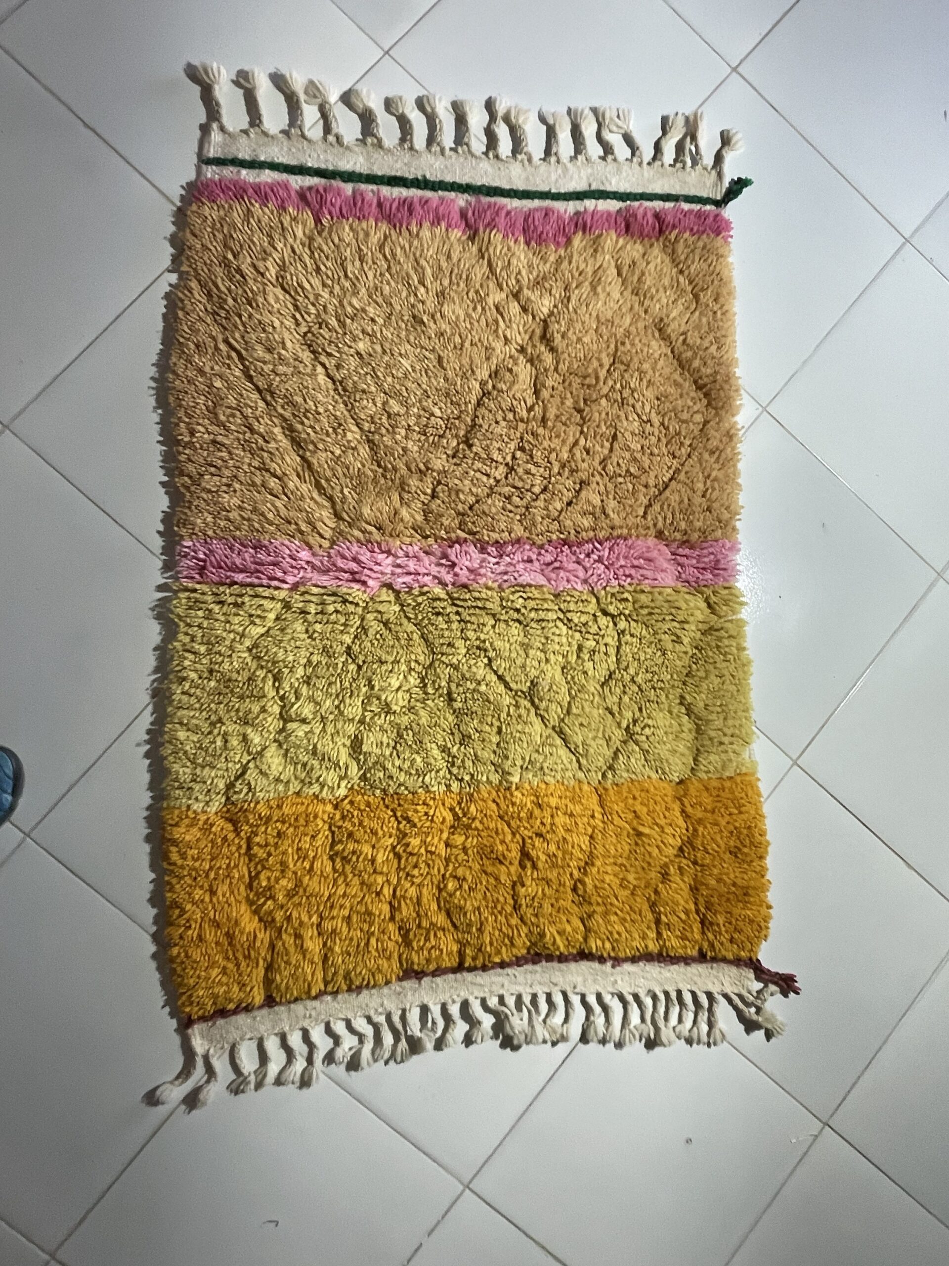 Handmade Moroccan Azilal Rug 150x100 cm – Colorful Berber Wool Carpet, Boho Tribal Decor - Image 8