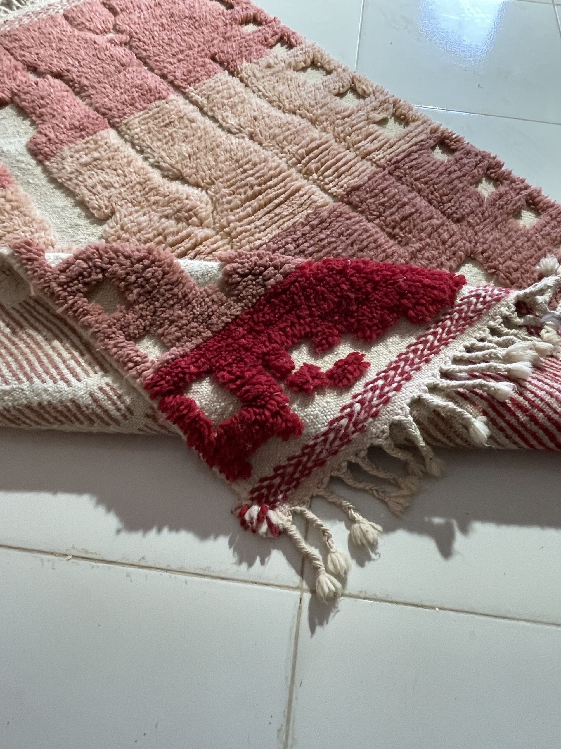 Colorful Moroccan Azilal Rug 150x100 cm – Handmade Wool Berber Carpet, Bohemian Tribal Art - Image 9