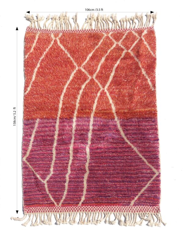 Handmade Moroccan Beni Ourain Rug – Custom Sizes Available