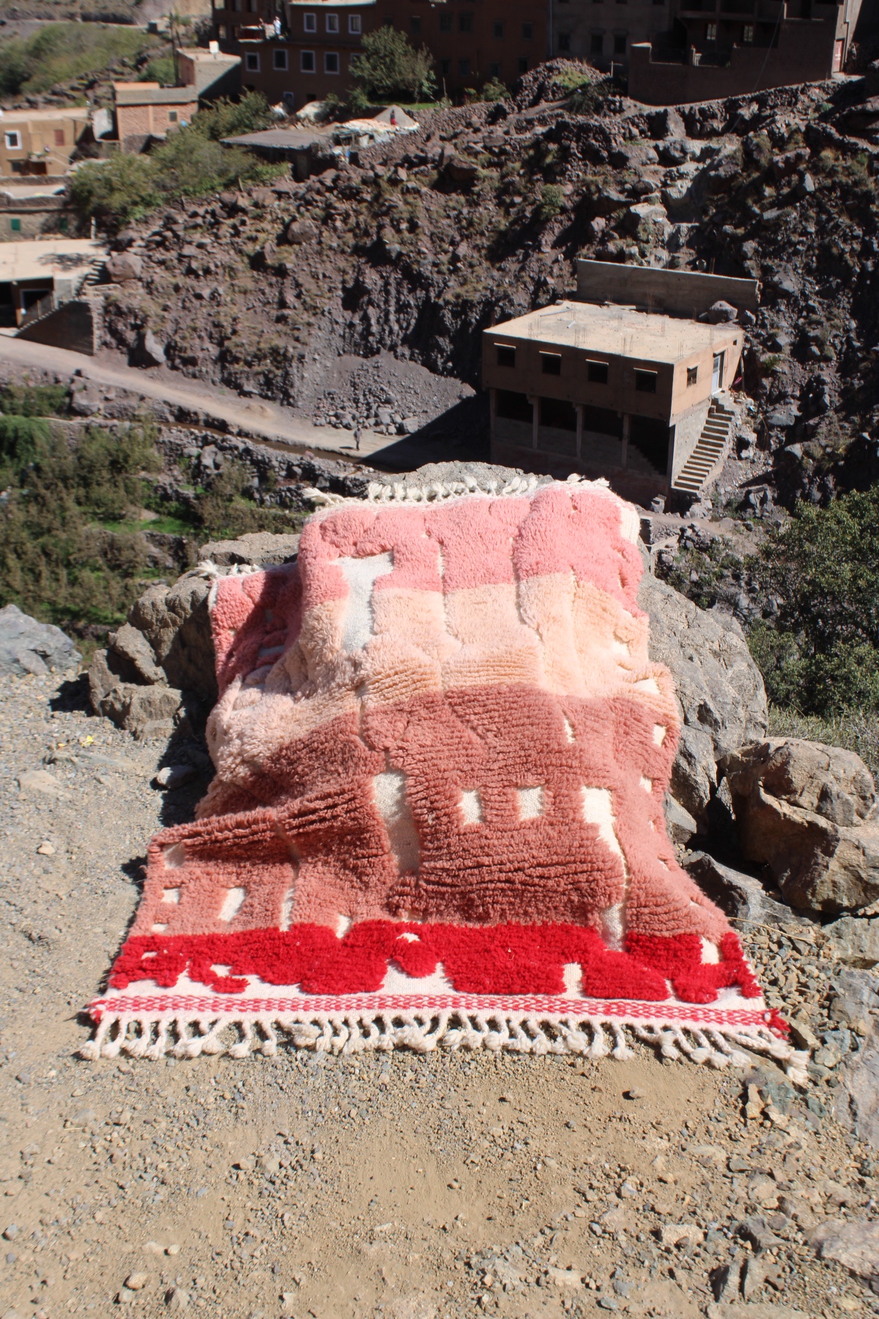 Colorful Moroccan Azilal Rug 150x100 cm – Handmade Wool Berber Carpet, Bohemian Tribal Art - Image 3