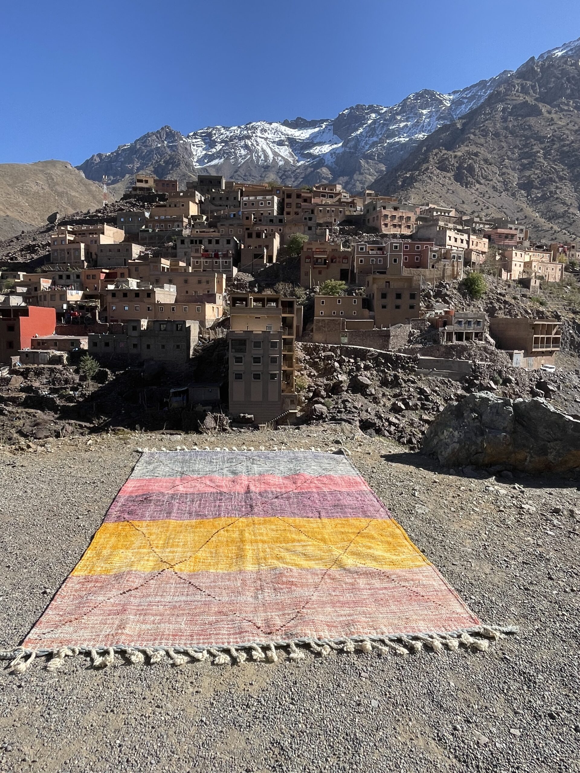 Handwoven Moroccan Hanbal – 3×2 cm (9.9x6.6 ft) – Authentic Berber Flatweave Rug - Image 22