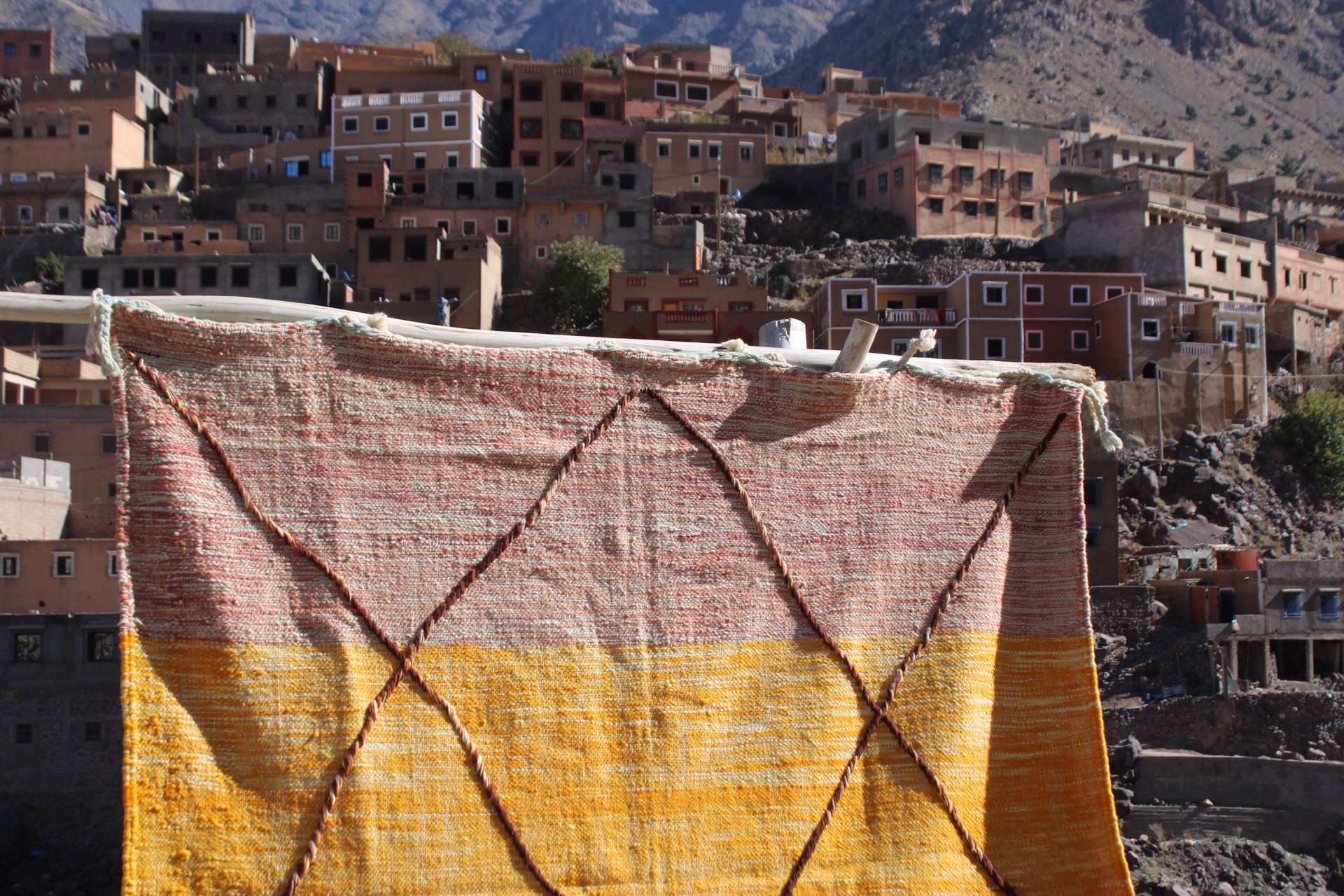 Handwoven Moroccan Hanbal – 3×2 cm (9.9x6.6 ft) – Authentic Berber Flatweave Rug - Image 20