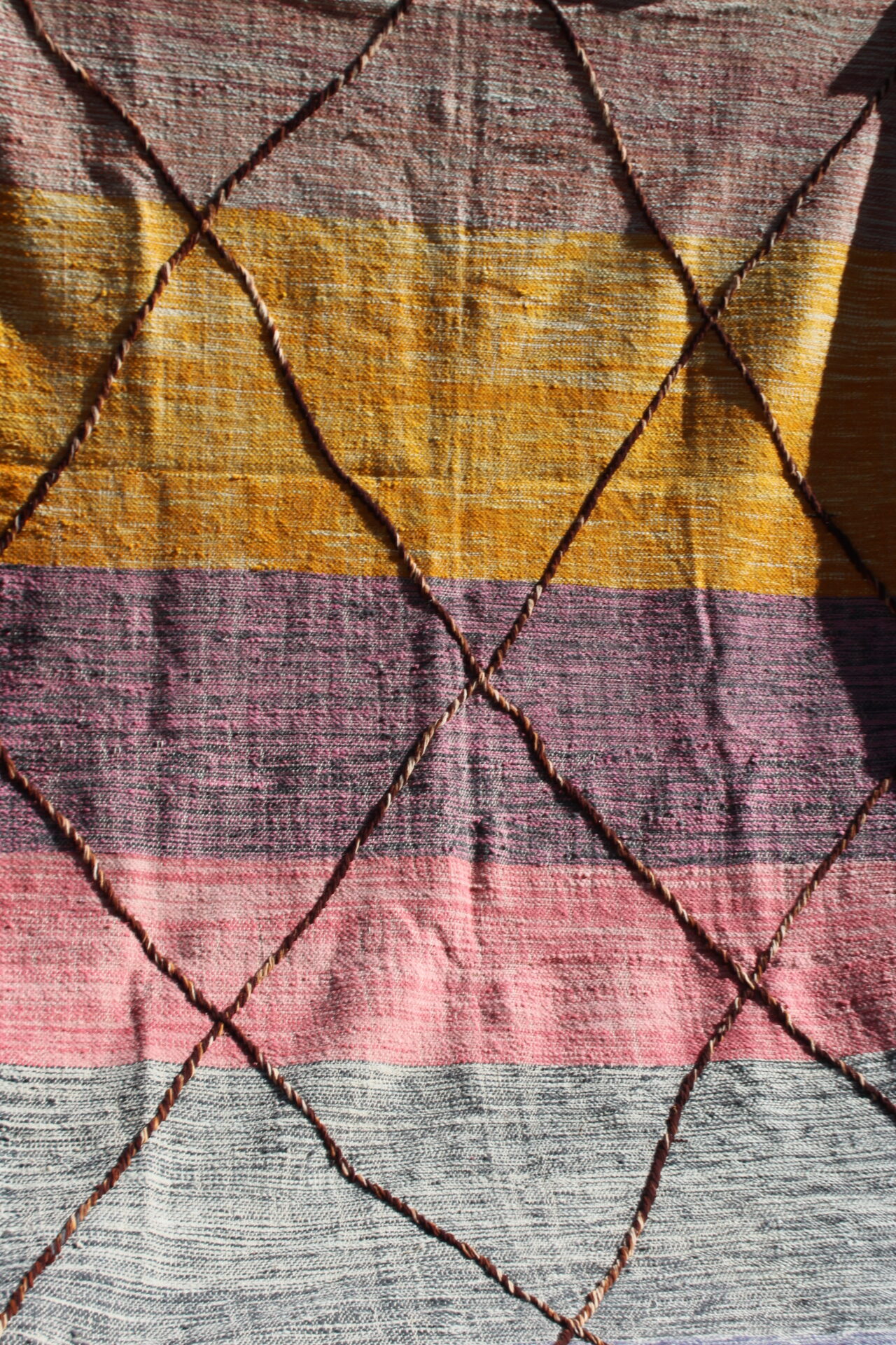 Handwoven Moroccan Hanbal – 3×2 cm (9.9x6.6 ft) – Authentic Berber Flatweave Rug - Image 6