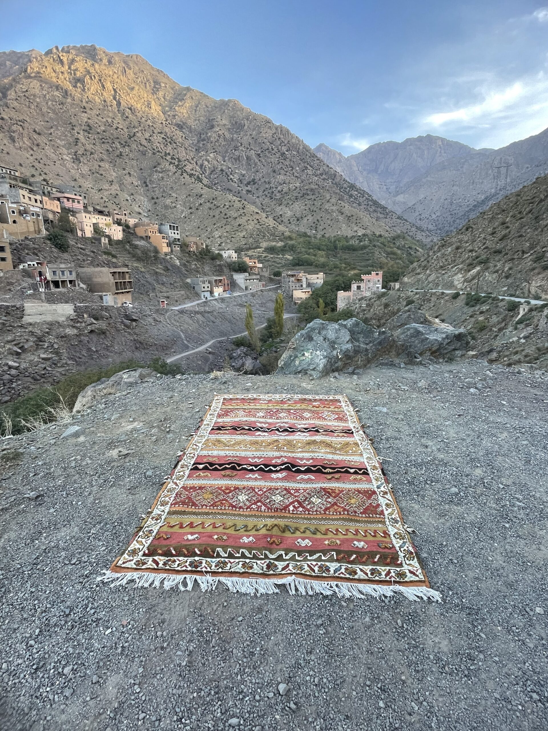 Handmade Glaoui Rug 249 x 147 cm (8'2" x 4'10") | Authentic Moroccan Timnay Weaving | Berber Tribal Wool Rug | Siroua Region | Ait Ouaghrda Artisan Hanbel - Image 3