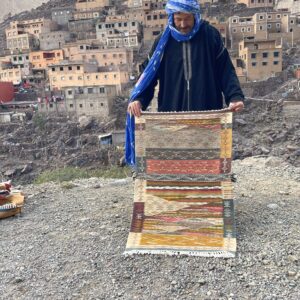 Picasso Abstract Berber Rug – Moroccan Kilim 120×70 cm (3.94×2.30 ft)