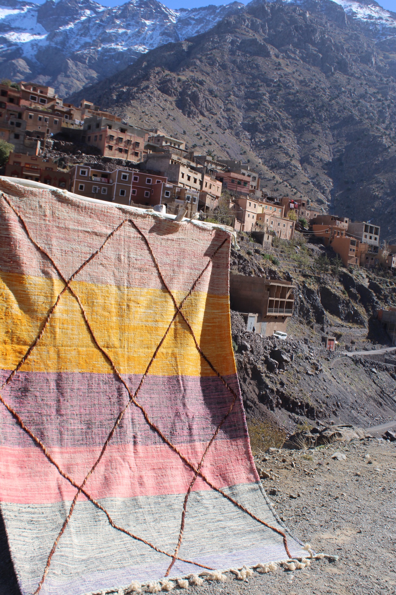 Handwoven Moroccan Hanbal – 3×2 cm (9.9x6.6 ft) – Authentic Berber Flatweave Rug - Image 19