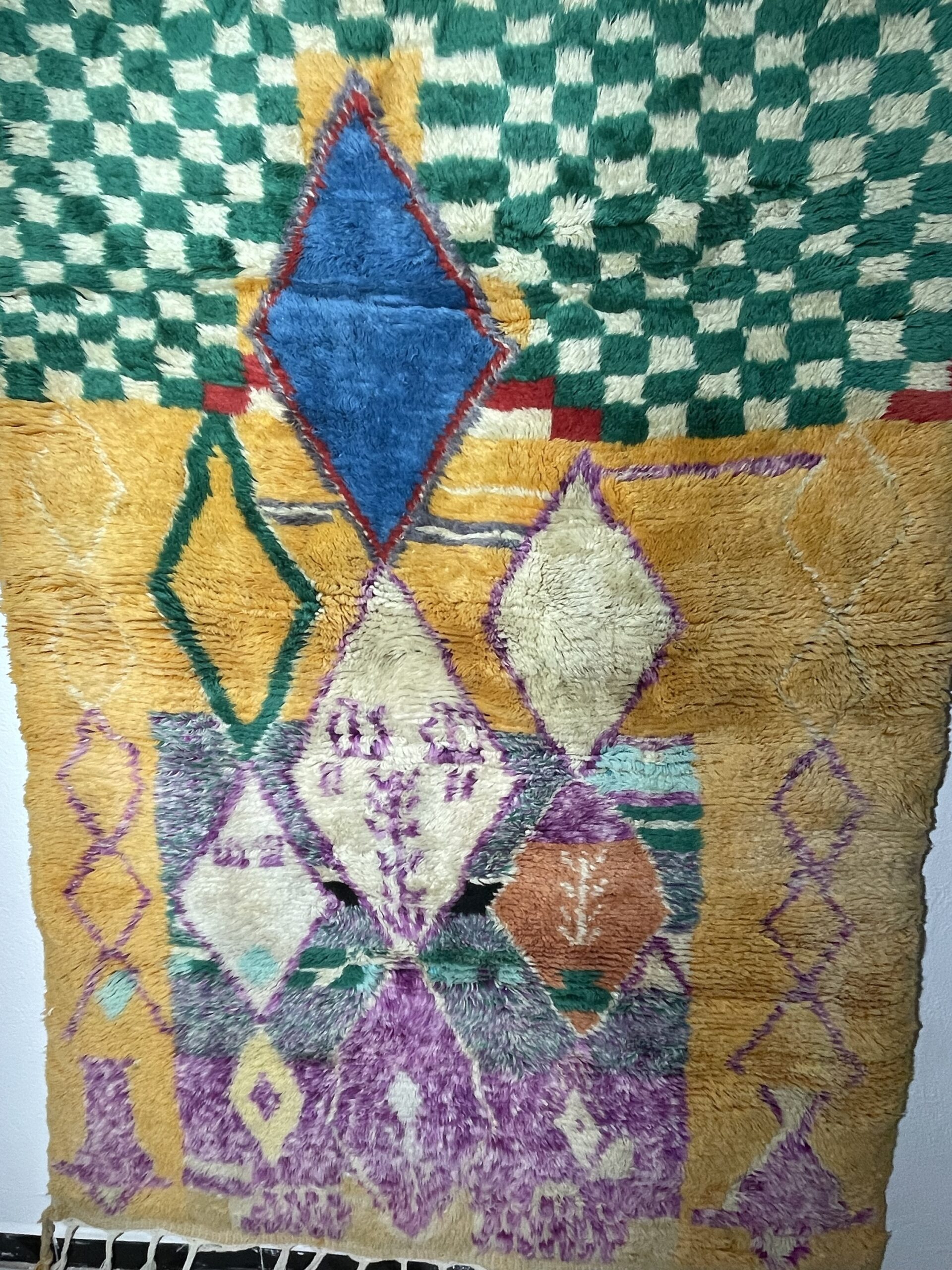 Azilal Handmade Moroccan Rug – 200x150 cm (6.5 ft x 5 ft) – Vintage Berber Wool Carpet - Image 5