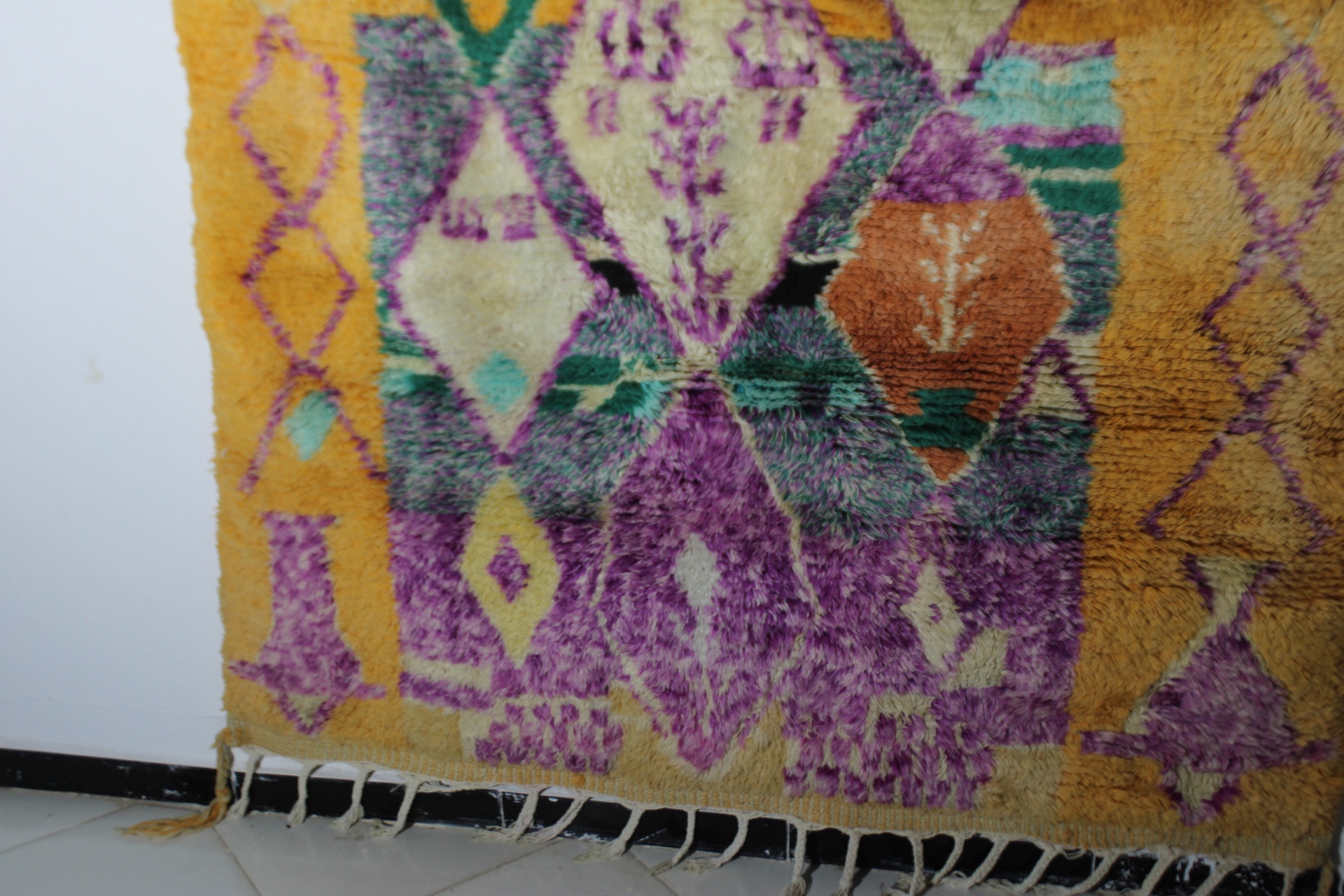 Azilal Handmade Moroccan Rug – 200x150 cm (6.5 ft x 5 ft) – Vintage Berber Wool Carpet - Image 11