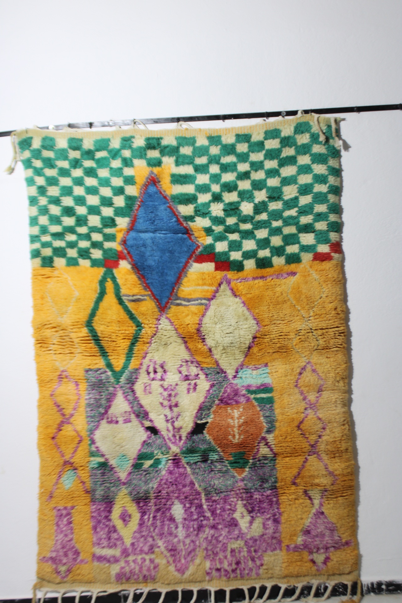 Azilal Handmade Moroccan Rug – 200x150 cm (6.5 ft x 5 ft) – Vintage Berber Wool Carpet - Image 15